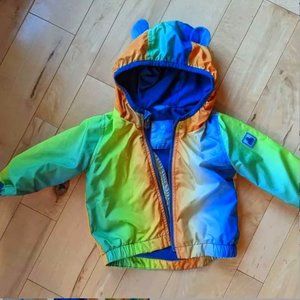 baby GAP recycled nylon teddy ears mid-season windbreaker coat 6-12 months